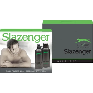 Slazenger Active Sport Yeşil 125 Ml Erkek Parfümü + 150 Ml Deodorant