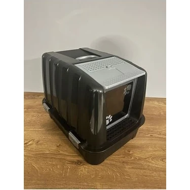 Xl Kapalı Kedi Tuvaleti 52X37,5X40 - Kürek ve Filtre Hediyeli