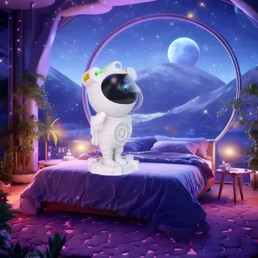 Astronot Galaksi Projektör Kumandalı Gece Lambası Yıldız ve Samanyolu Projeksiyon