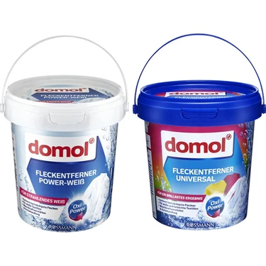 Domol Oxi Leke Çıkarıcı Toz 2 x 750 gr Beyaz ve Renkliler İçin Alman Üretim Derinlemesine