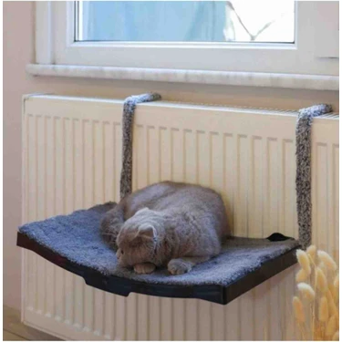Kedi Petek Kalorifer Radyatör Yatağı Askılı Kedi Yatağı Hamağı TERASI47X 27,5 cm 18