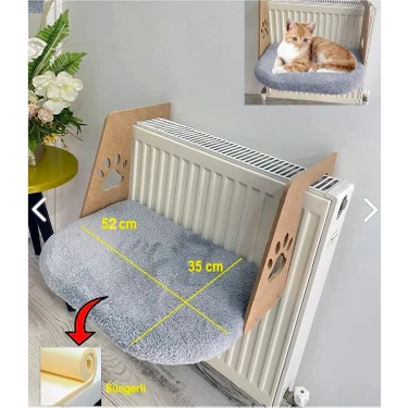 Nursoft Kalorifer Peteğine Asılabilen Kedi Yatağı Köpek