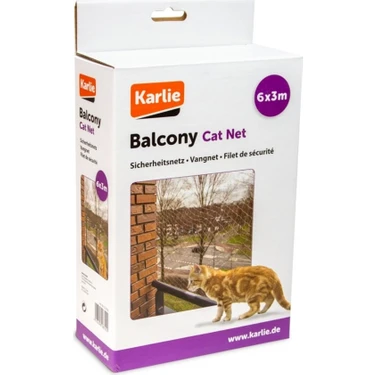 Karlie Kedi İçin Balkon Ağı 6m X