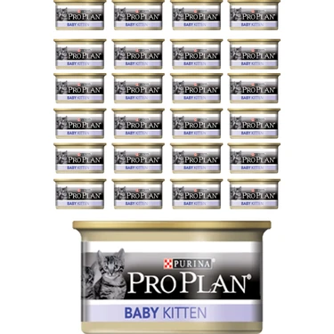 Pro Plan Baby Kitten Tavuk Etli Yavru Yaş Kedi Maması - 85 gr x 24
