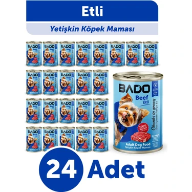 Bado Yetişkin Yaş Köpek Maması Etli 400GR