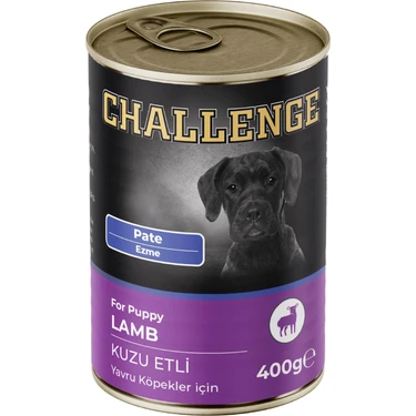 Challenge Pate Kuzu Etli Yavru Köpek Konservesi 400