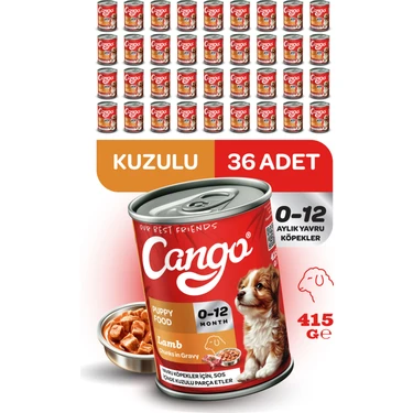 Cango Yavru Yaş Köpek Maması Kuzu Etli 415GR