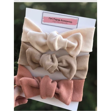 Kuzey Store Kız Çocuk 3 Lü Ribana Bandana Seti