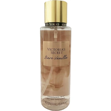Victoria's Secret Bare Vanilla Vücut Spreyi 250 ml Kadınlar için Yumuşak Kaşmir ve Vanilya