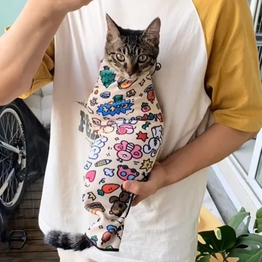 Exelox-Sihirli Kendinden Yapışkanlı Velcro Kedi