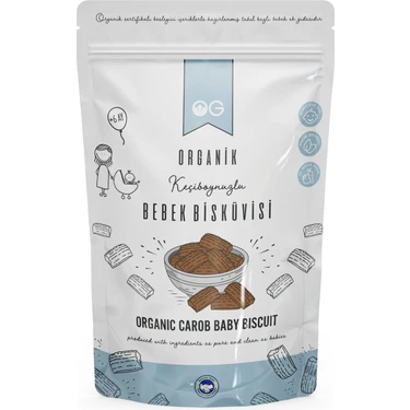 OG natural Organik Keçiboynuzlu Bebek Bisküvisi 150 Gr +6