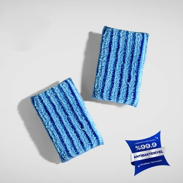 Silva Ultrafiber Bulaşık Süngeri İkili Set | Çizmeden Parlatan Çift Yönlü