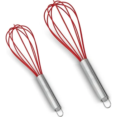 Aryıldız Dailytools Silikon Çırpıcı Set Kırmızı 2