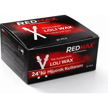 Redmax Professional Loli Wax 24'lü Paket Tek Kullanımlık Ağda Çubuğu Tüm Ciltler İçin Hijyenik