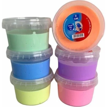 Eydia Yuvarlak Pastel Renk Hazır Slime 6'lı