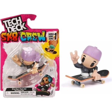 Aesco Tech Deck Sk8 Crew Tekli Paket, Çocuklar Için Eğlenceli Kaykay