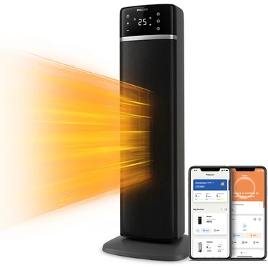 Philips 5000 Serisi Akıllı Kule Tipi Seramik Isıtıcı, 2 saniyede hızlı ısıtma,
