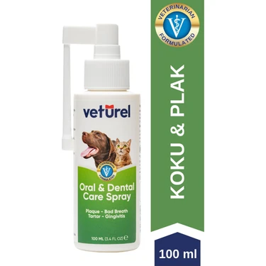 Ağız ve Diş Bakım Spreyi 100ml Kedi Ağız Bakımı Köpek Ağız Kokusu Diş Eti Plak