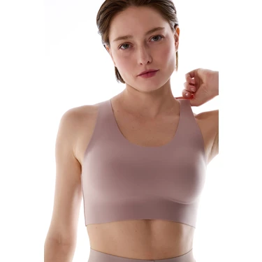 Penti #İzbırakmaz Bej Stretch360 Orta Destek Çıkarılabilir Pedli Zero Feel Spor