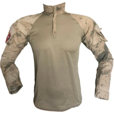 Özmert Askeri Malzeme Jandarma Kombat T-Shirt Askeri Kamuflaj Uzun