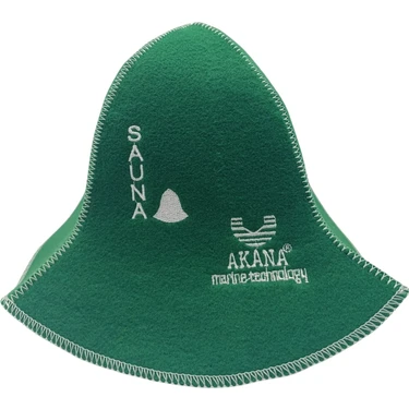 Akana Sauna Şapkası Yüksek Sıcaklığa Karşı Koruma Sağlayan 3mm Keçe Kumaş ile