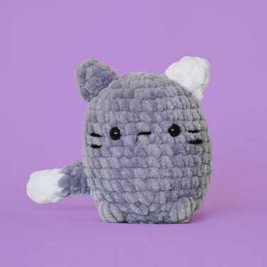 Amigurumi Kedi Tığ Kiti, Amigurumi Örgü Seti, Tığ Işi Amigurumi Örgü Oyuncak