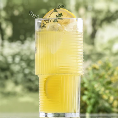Lav Helen Cam Meşrubat Bardağı 6'lı 400 ml (Büyük Su/Kokteyl/Soğuk Kahve Bardağı