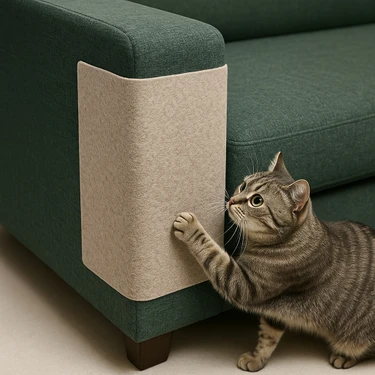 Arnee Keçe Kedi Koltuk Kanepe Tırmalama Koruyucu 20X50CM – Yapışkanlı Mobilya Köşe Koruma