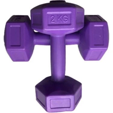 Body GYM Body-Gym 2 kg x 2 Adet Dambıl Vinyl Kaplı Dumbell Ağırlık -
