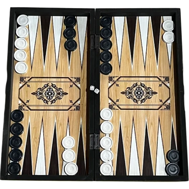 Eser Motif Kaplama Tavla Orta Boy 44 x 44