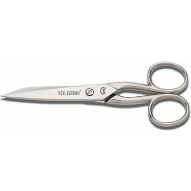 Hobilinka Solgern M-218 Sivri Uçlu Iplik Temizleme Makası No: 5,5 Inç / 13,97 cm - Nikel