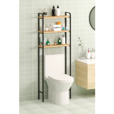 Egemev Klozet Üstü Düzenleyici Raf Banyo Düzenleyici Klozet Üstü Raf Banyo Raf Dolap