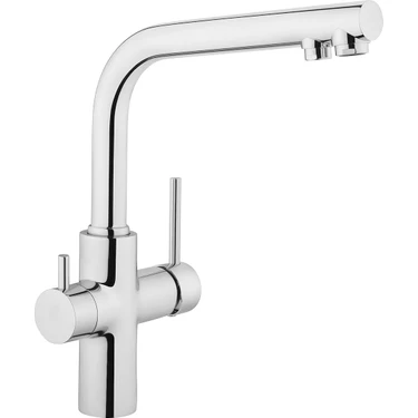 Artema Split Dual Flow Eviye Bataryası A42144, 360° Dönebilen, Krom, Çift Fonksiyonlu Başlık,