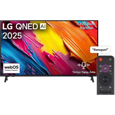LG 65QNED70A6A  65'' 165 Ekran Uydu Alıcılı  4K Ultra HD Smart webOS QNED