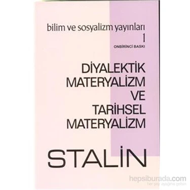 Diyalektik Materyalizm Ve Tarihsel Materyalizm-Josef V.