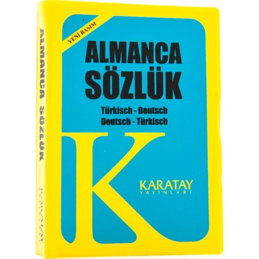 Karatay Yayınları Almanca Sözlük 2 Renkli Plastik Kapak, TDK