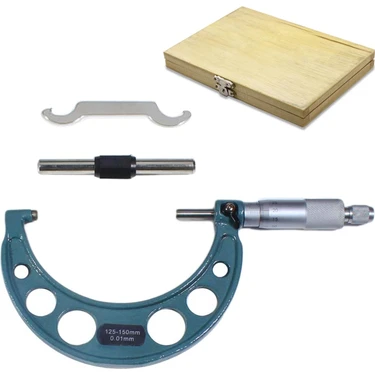 Gfb Dış Çap Mikrometresi 125-150 x 0.01 mm Profesyonel Çelik