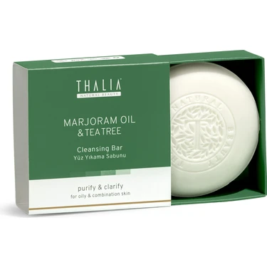 Thalia Organik Marjoram ve Çay Ağacı Yağı ile Yağlı Ciltler için Gözenekleri Sıkılaştıran Katı
