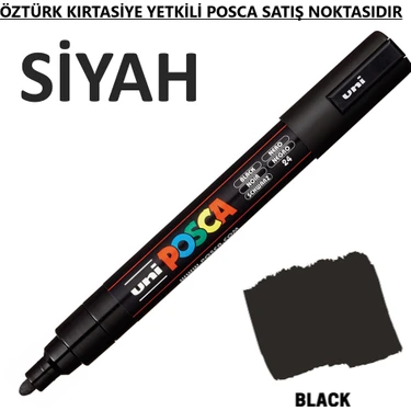 Posca Siyah Marker Pc-3m (0.9-1.3mm) Poska PC3M Pc -