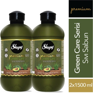 Sleepy Premium Green Care Serisi Sıvı Sabun 2X1500