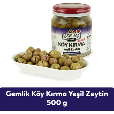 Kavlak Zeytin Taze  Köy Kırma Yeşil  Zeytin  500
