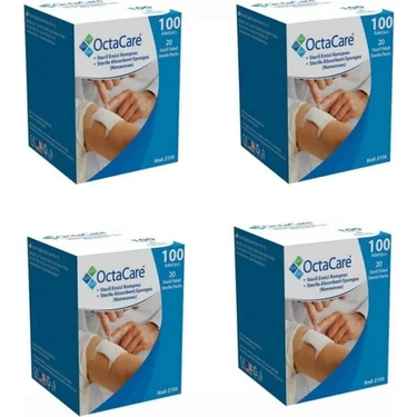Octacare Steril Gaz Kompres 7,5cm x 7,5cm - 4 Kutu - 400