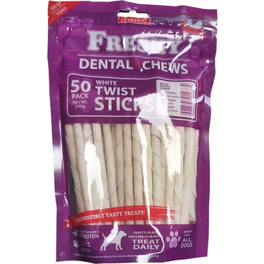 Freshy Dental Twists - Sütlü Burgu Çubuk - 50'li Maxi