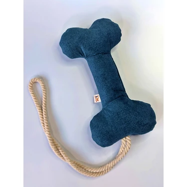 Utd Pet Çekiştirmeli Kemik Köpek Oyuncağı 30 x 15 cm Dayanıklı Kumaş ve Silikon Elyafla