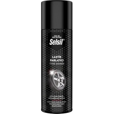 Selsil Lastik Parlatıcı Sprey - Kuruma ve Çatlama Koruması, Parlak Görünüm, 500 ml - Tüm Araçlar