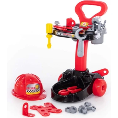 Aesco Meslek Setleri  - Mekanik-  Tekerlekli Tamir Seti  Tezgahı 51 cm - 27 Parça