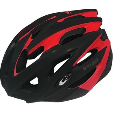 Zozo MV29 Unisex Işıklı Kask Siyah/Kırmızı EPS Malzeme ile Güvenli Koruma
