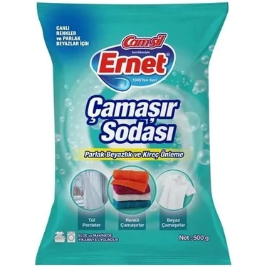 By Filinta Ernet Çamaşır Sodası 500 Gr Beyazlatıcı ve Kireç Önleyici Canlı Renkler