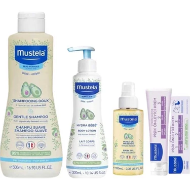 Mustela Yenidoğan İhtiyaç Seti Doğal İçerikli Hassas Ciltler İçin 500 ml ve 300 ml