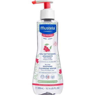Mustela No Rinse Temizleme Suyu Çok Hassas Ciltler İçin 300 ml Yenidoğan